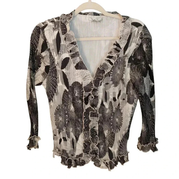 Alberto Makali ruffle top - Picture 1 of 3